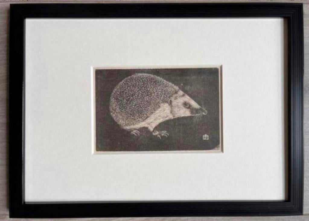 Jan Mankes 1889-1920 / Heliogravure Egel 1923, Antiek en Kunst, Kunst | Etsen en Gravures, Verzenden, Gravure, 32 cm, Origineel