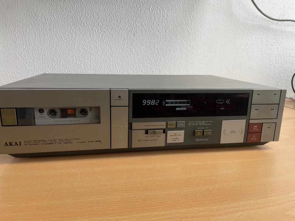 Akai HX-R5 cassettedeck, Audio, Tv en Foto, Cassettedecks, Tiptoetsen, Enkel, Ophalen of Verzenden, Nvt