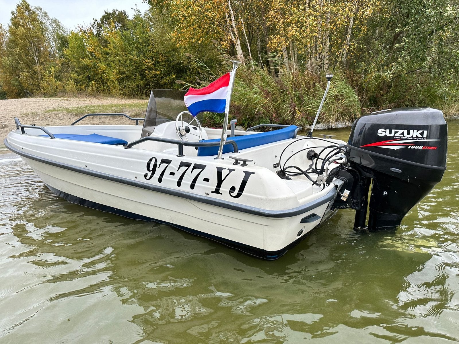 Stabiele consoleboot met trailer en buitenboordmotor, Overige merken, Gebruikt, Buitenboordmotor, Tot 1.00 meter