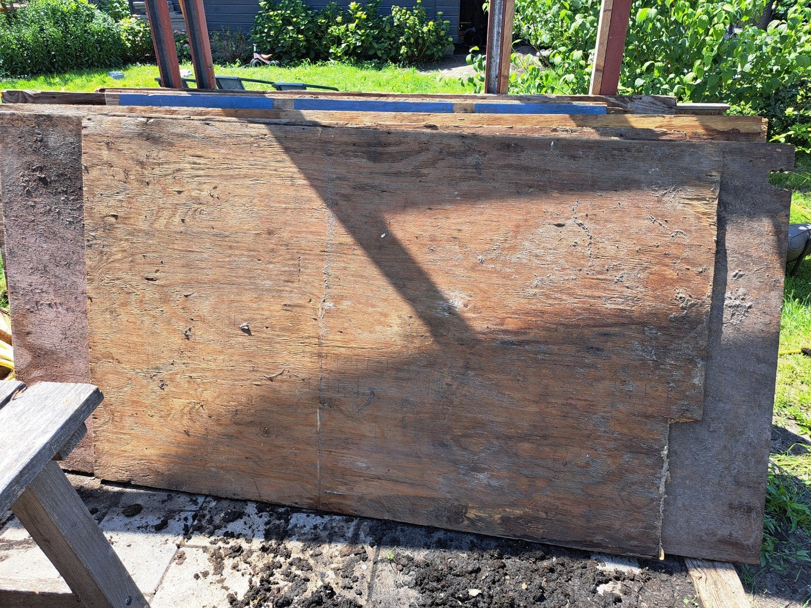 Houten platen, Tuin en Terras, Ophalen of Verzenden, Gebruikt, Hout