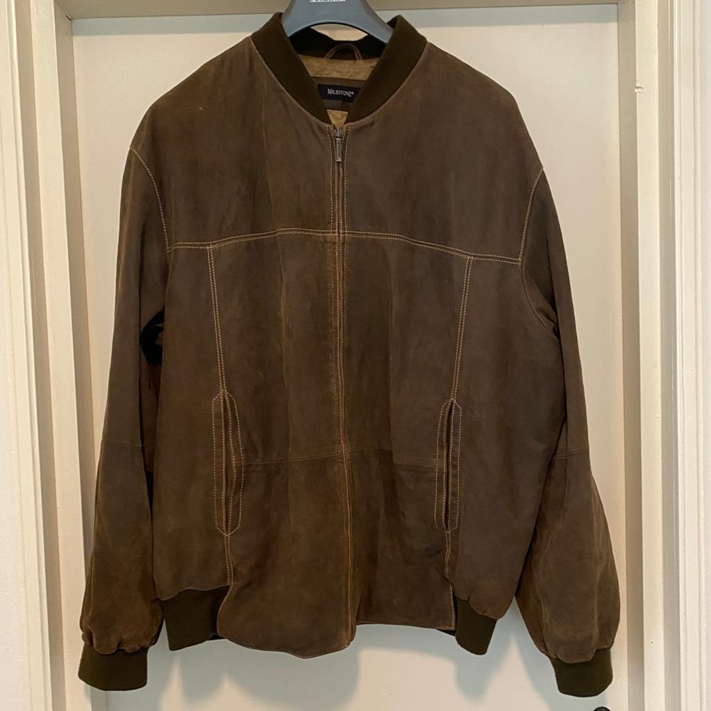 MILESTONE GEITEN NAPPA LEREN JACK/JAS 58, Ophalen of Verzenden, Gedragen, Maat 56/58 (XL), Bruin