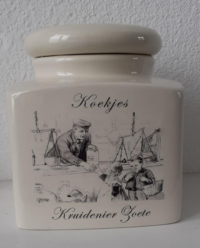 Ot en Sien nostalgische keramische voorraadpot, Ophalen of Verzenden, Zo goed als nieuw, Overige materialen, Pot, Bus of Blik