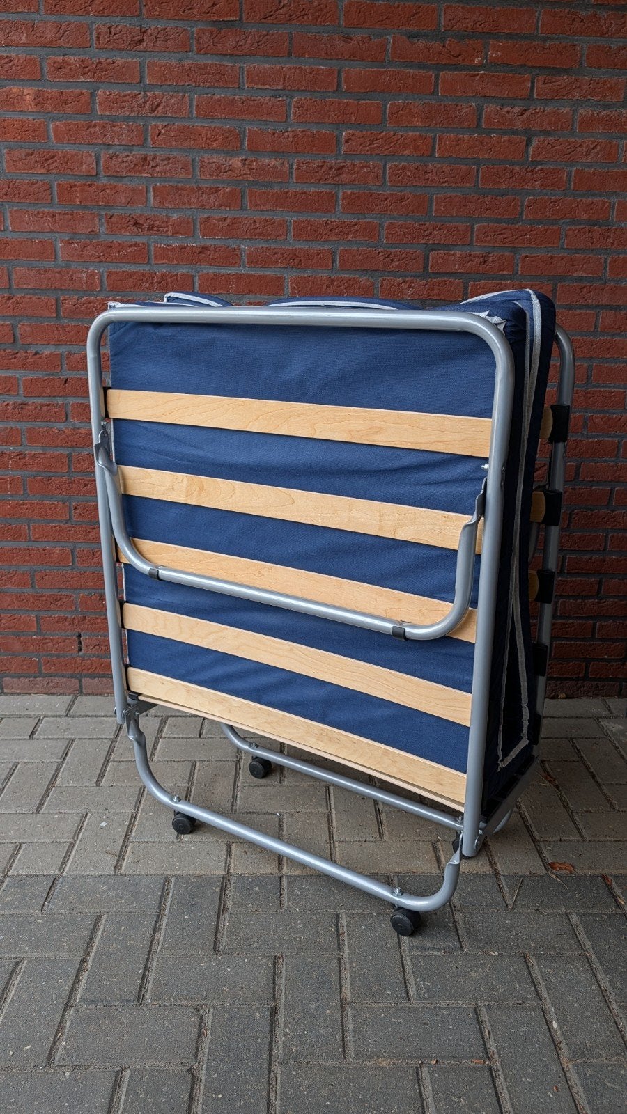 Vouwbed met lattenbodem, Gebruikt, 90 cm, Hout, Overige kleuren