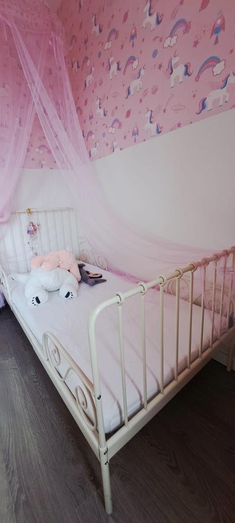 Ikea Kinderbed Minnen, Ophalen of Verzenden, Zo goed als nieuw, 180 cm of meer, 70 tot 85 cm