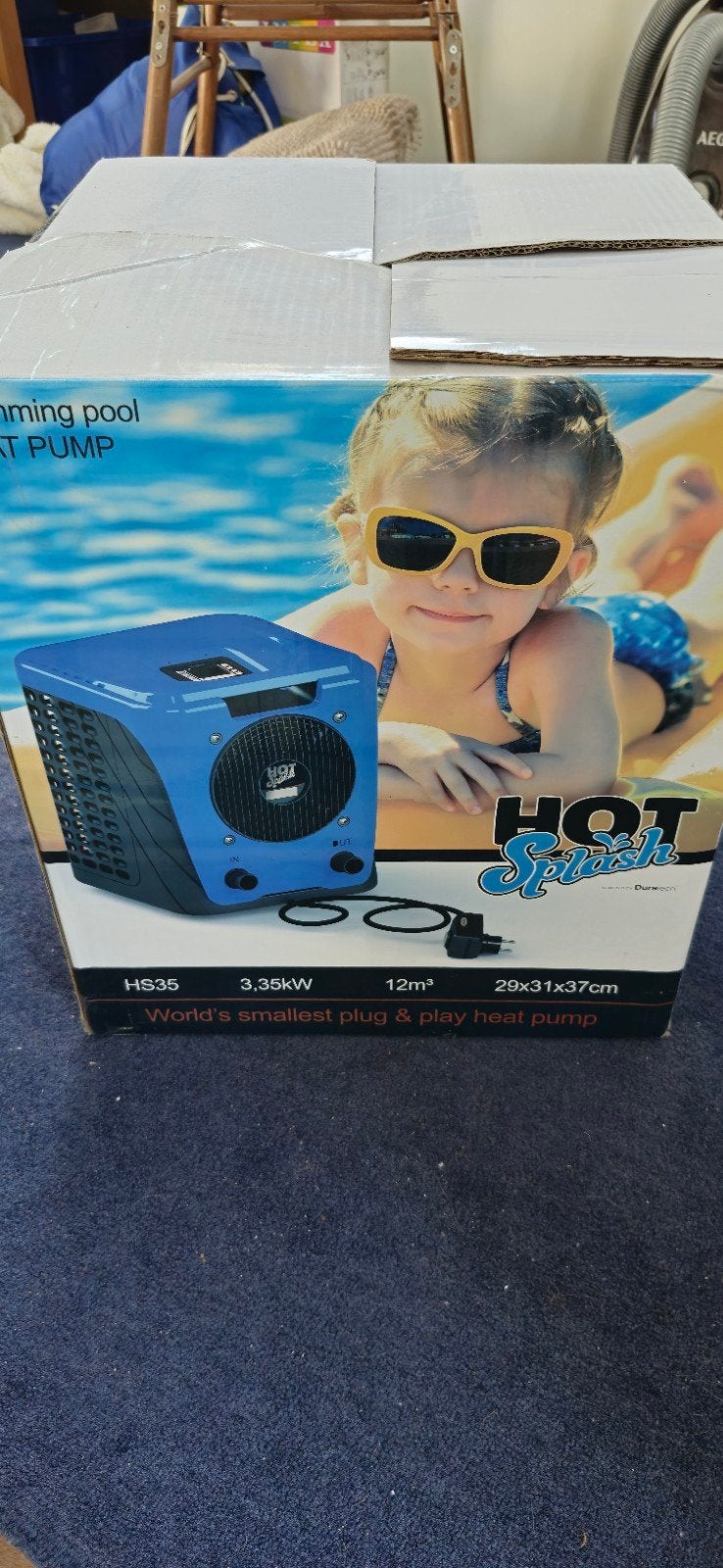 Hot Splash  Zwembad Warmtepomp 3.35kW, Tuin en Terras, Ophalen, Zo goed als nieuw, Verwarming