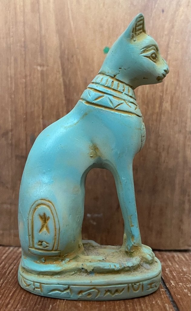 Beeldje van steen. Egyptische kat., Verzamelen, Beelden en Beeldjes, Ophalen of Verzenden, Zo goed als nieuw, Dier
