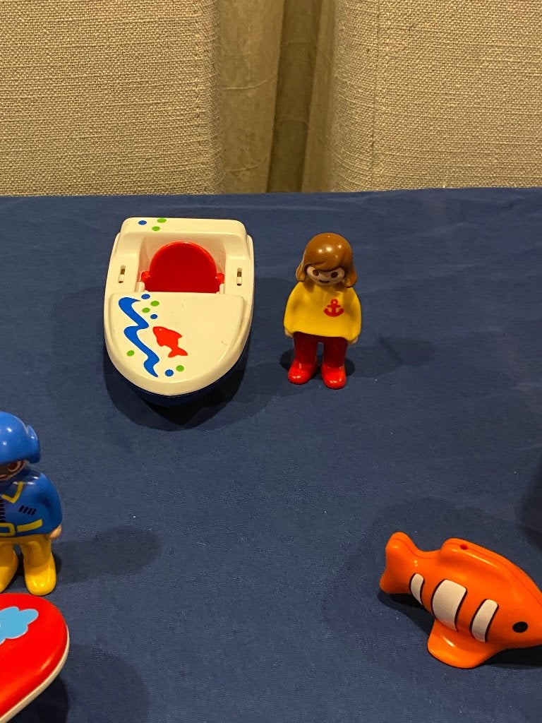 Playmobil 123, ter land, ter zee en in de lucht, Complete set, 1.2.3, Ophalen of Verzenden, Zo goed als nieuw