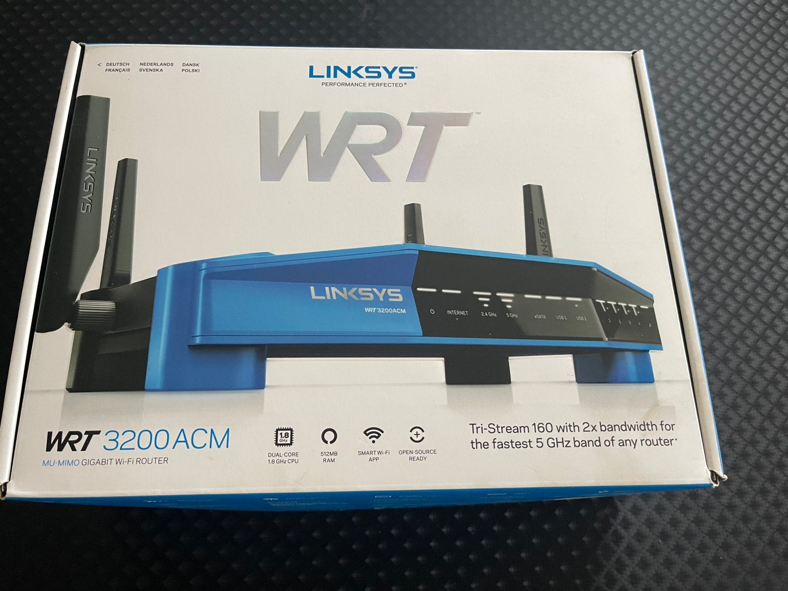 Linksys WRT 3200ACM router, Computers en Software, Routers en Modems, Zo goed als nieuw, Ophalen