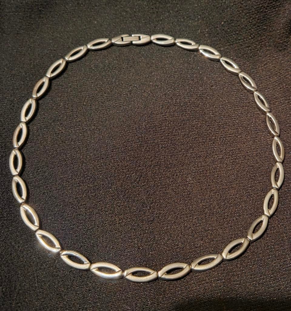 Stalen armband en ketting set, Ophalen of Verzenden, Zo goed als nieuw, Zilver, Staal