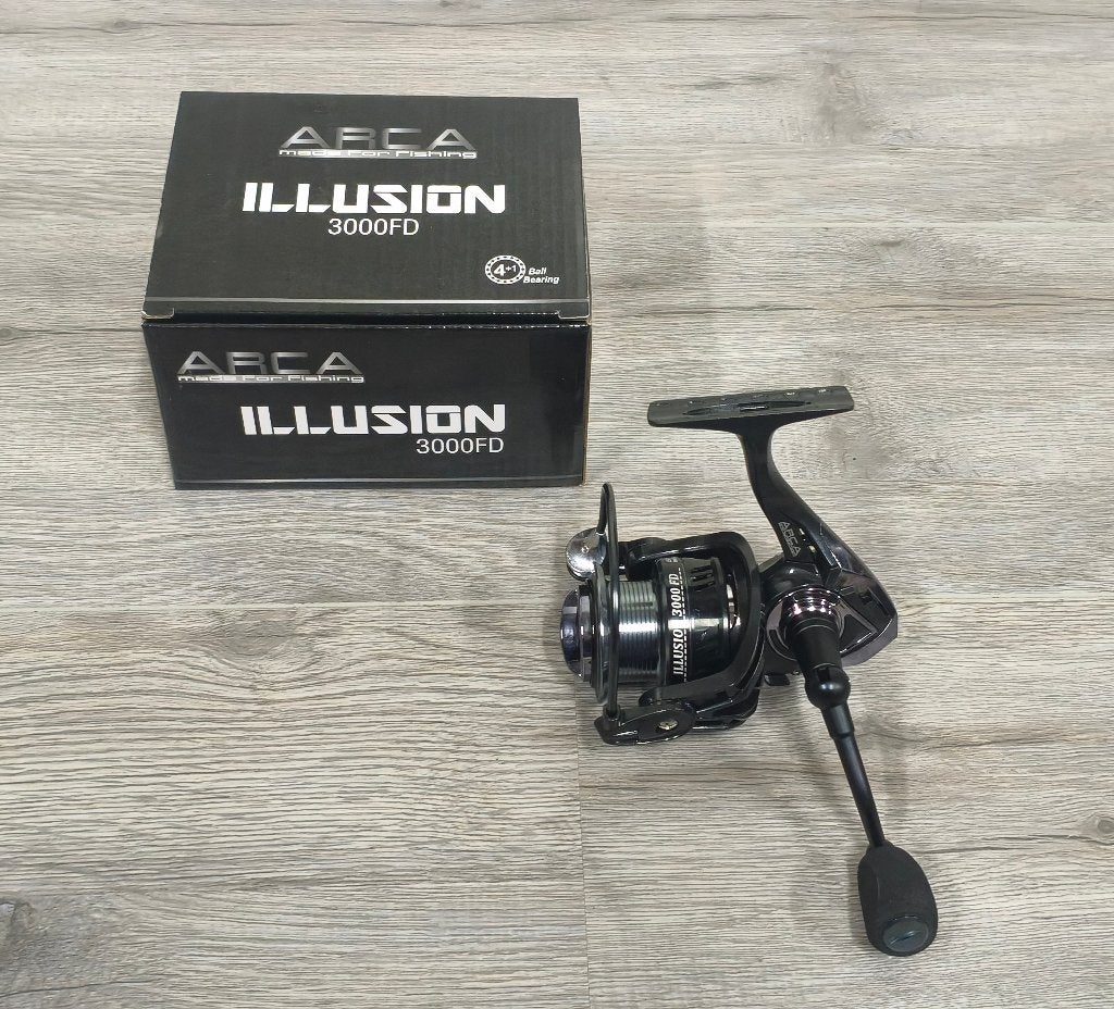 NIEUW Arca Illusion 3000 FD Molen 5-Lagers Aluminium Spoel, Ophalen of Verzenden, Nieuw, Molen