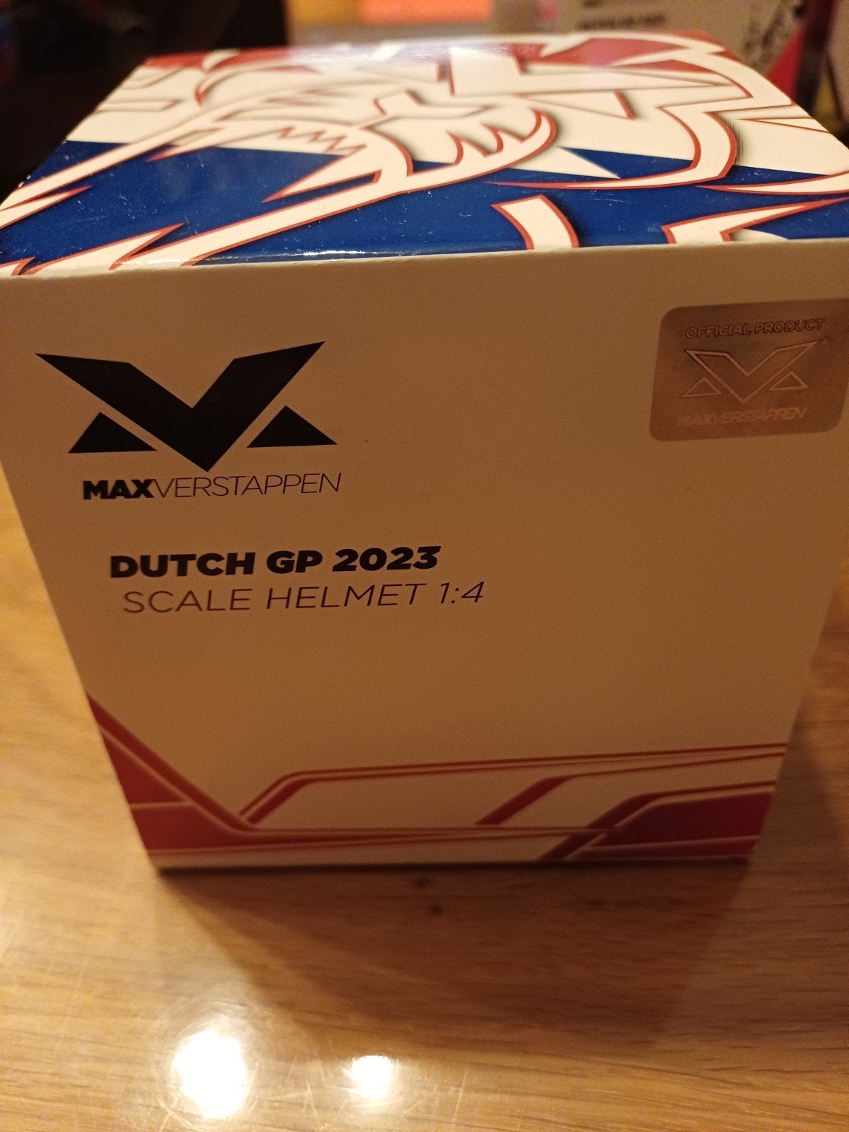 Schaalmodel Helm Max Verstappen Dutch GP 2023 1:4, Ophalen of Verzenden