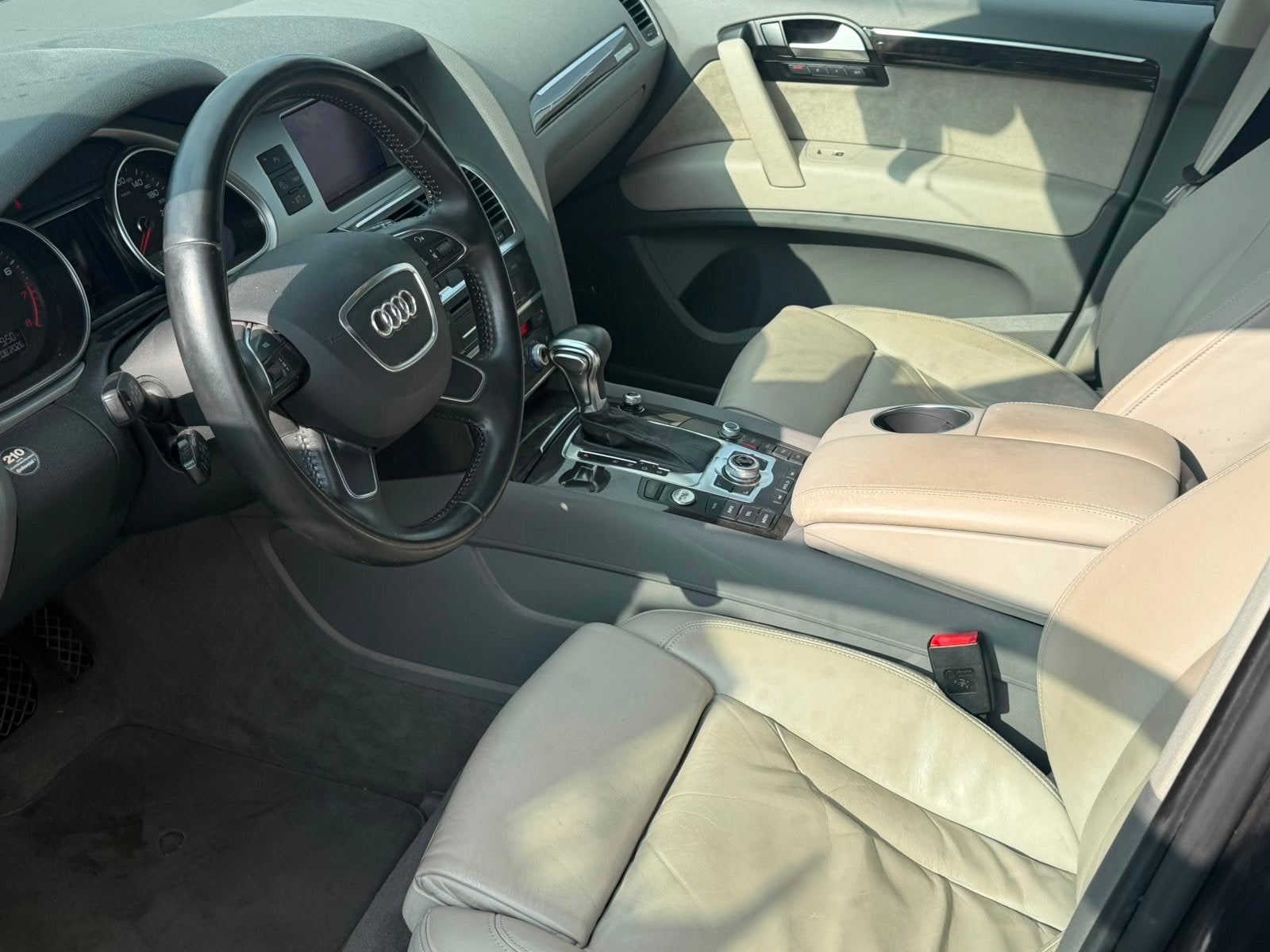 Audi Q7 3.0 TFSI Quattro Pro Line + 2012 Grijs Kenteken Benz, Overige merken, Gebruikt, 2995 cc, Bedrijf