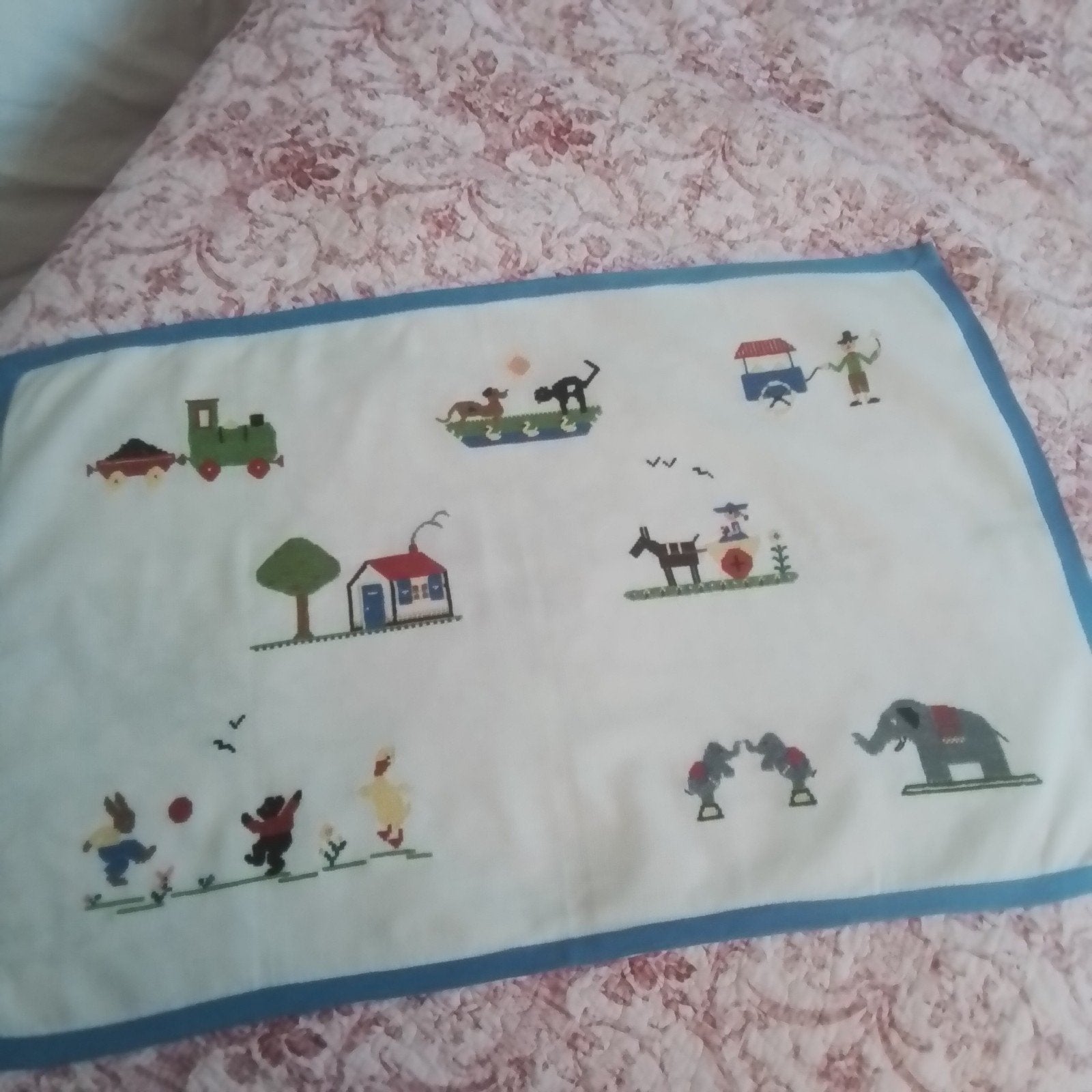 Geborduurd baby kamer wandkleed 1952, Ophalen of Verzenden