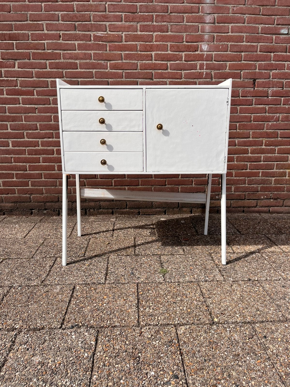 Commode vintage, Ophalen, Gebruikt, 75 tot 100 cm, Opstaande rand