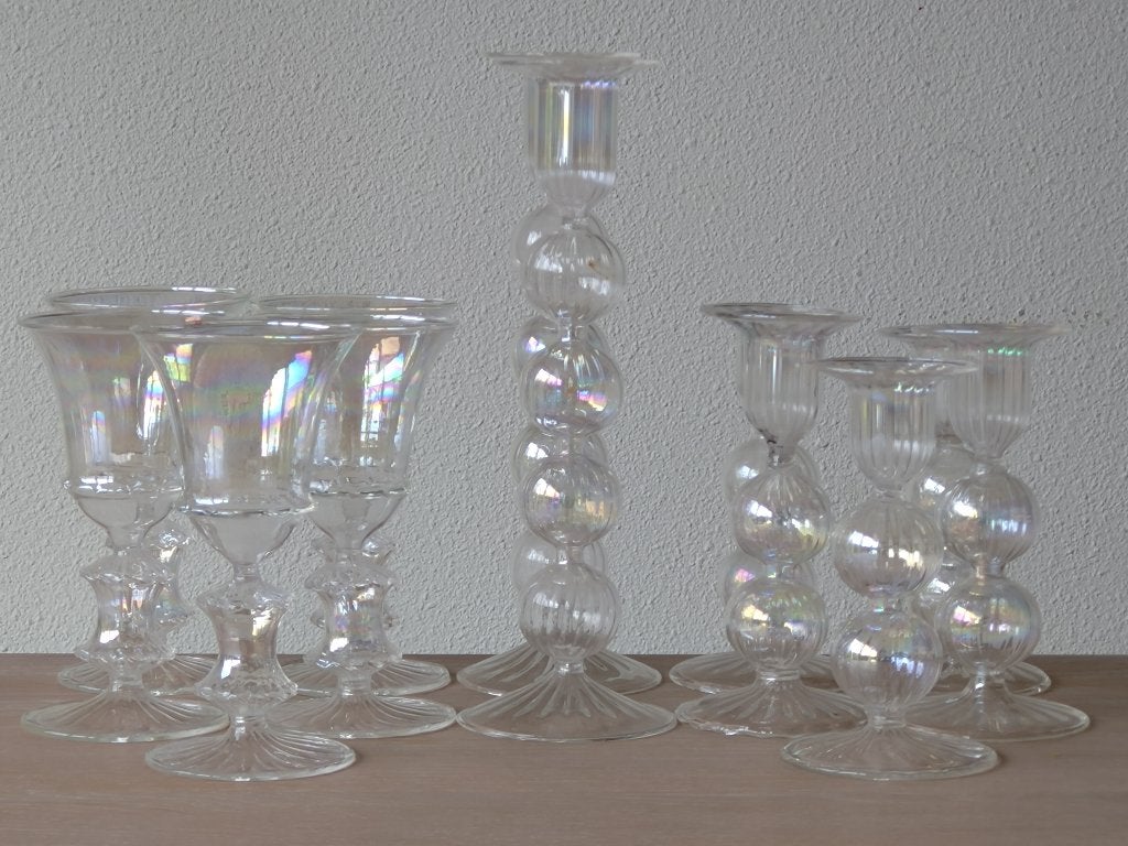 Glazen en glazen kandelaars, Meerkleurig, Overige merken, Ophalen of Verzenden, 14 cm