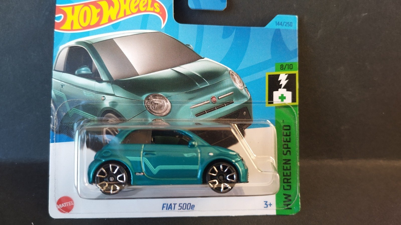 Fiat 500 e Green 1:64 3inch Hotwheels Pol, Auto, Verzenden, ., Nieuw