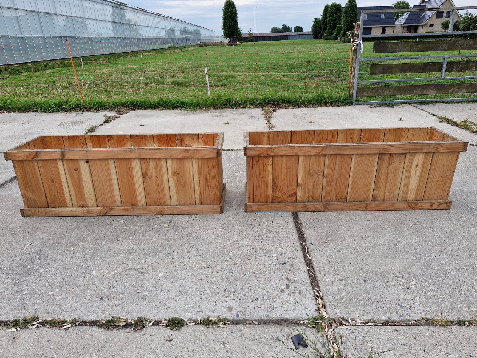 Bloembak/Plantenbak Op=Op, Tuin en Terras, Bloembakken en Plantenbakken, Ophalen, Nieuw, Hout