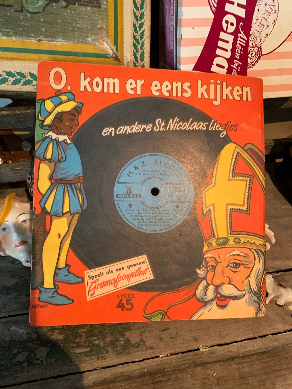 Oud sinterklaas boek / single, T, Ophalen of Verzenden, Zo goed als nieuw, N