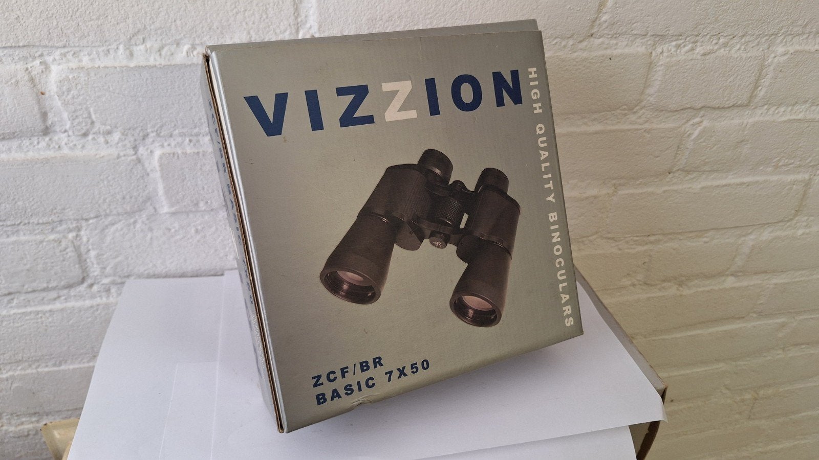 Vizzion Basic 7x50 Verrekijker met Tas en Doos, Gebruikt, Minder dan 8x, Met hoes of tas, Porro (met knik)