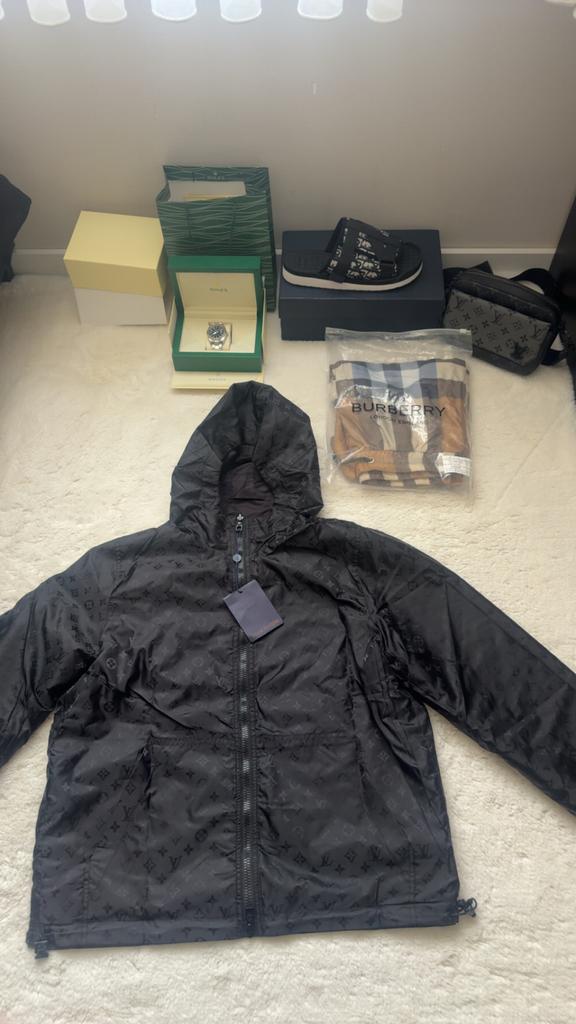 Louis Vuitton Monogram Windbreaker Zwart, Kleding | Heren, Jassen | Zomer, Ophalen, Nieuw, Maat 52/54 (L), Zwart