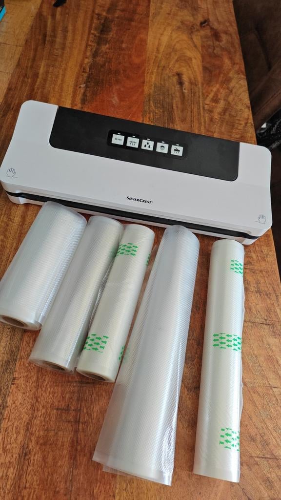 Silvercrest vacuümeer apparaat met extra rollen., Ophalen of Verzenden, Zo goed als nieuw, Kunststof, Wit