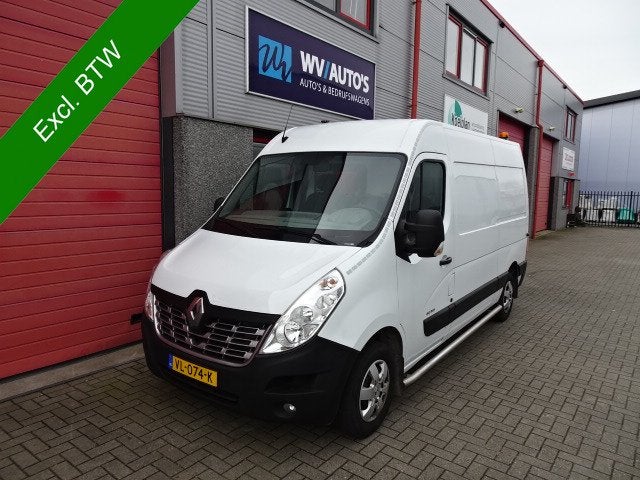 Renault Master T35 2.3 dCi L2H2 airco omvormer standkachel, Auto's, Euro 5, Stof, Gebruikt, 4 cilinders