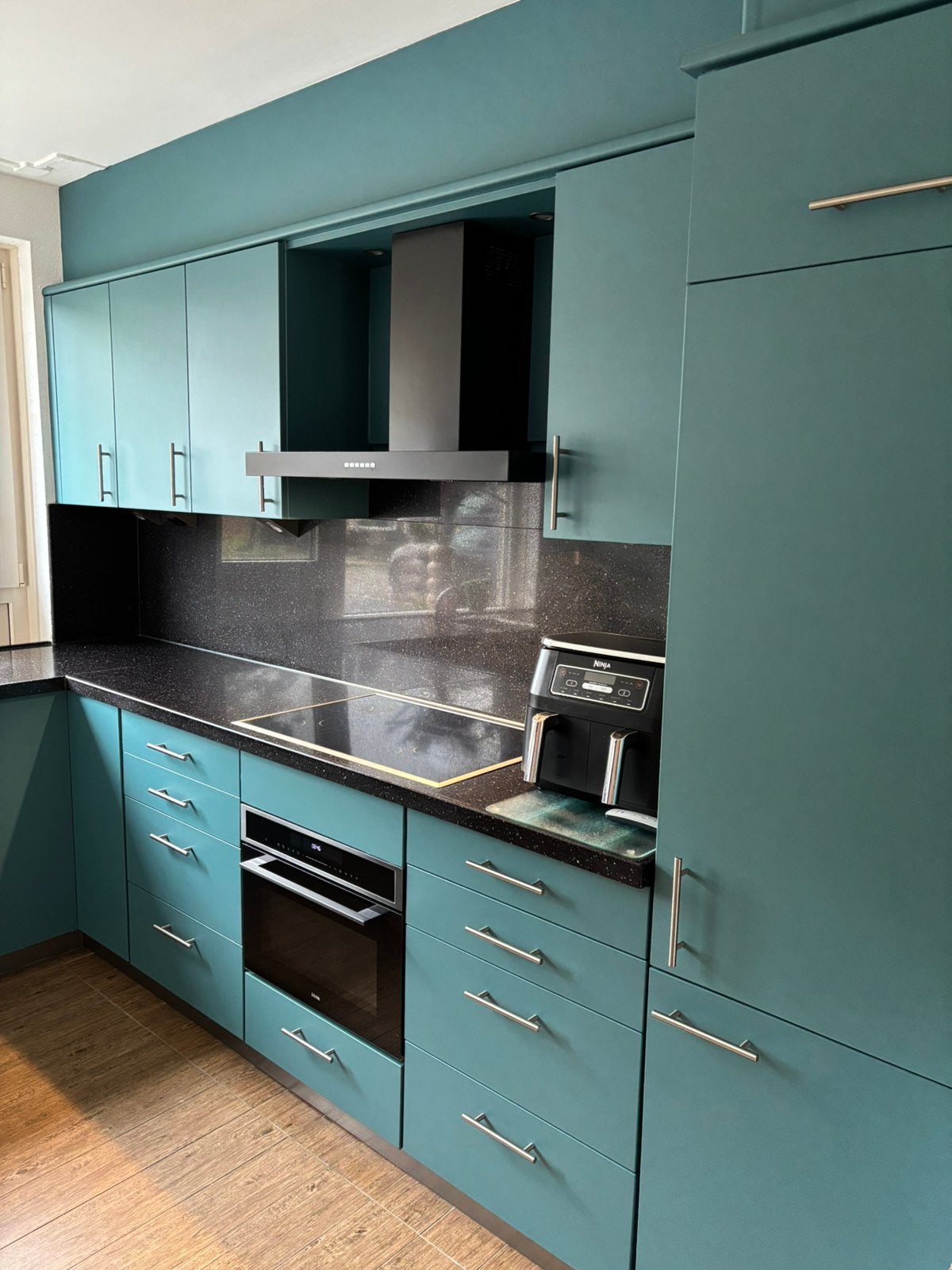Nette keuken, Ophalen, Gebruikt, Blauw, Hoekkeuken