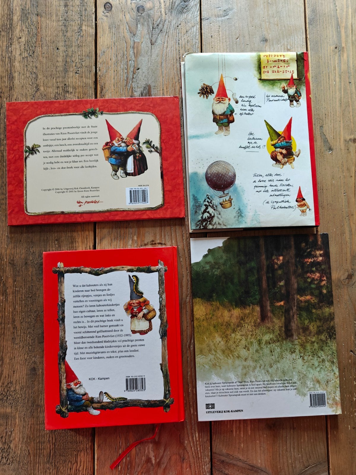 4 Kabouter boeken van Rien Poortvliet., Ophalen of Verzenden, Zo goed als nieuw