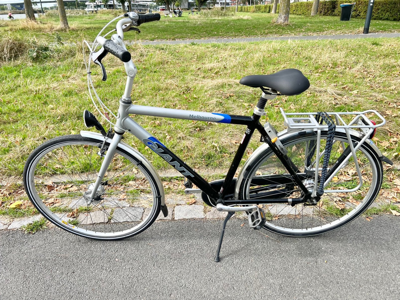 Giant Melbourne herenfiets 7 vers, frame 54cm, 28 inch, Ophalen, Gebruikt, Versnellingen, Giant