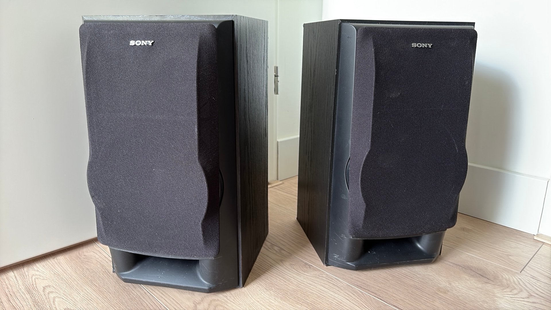 Een set van twee Sony speakers SS-EX 75, Audio, Tv en Foto, Luidsprekers, Ophalen, Zo goed als nieuw, Sony