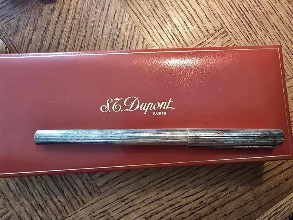 S.T. Dupont gouden vulpen 750/1000 met doos en certificaten, Overige merken, Nieuw, Met doosje, Ophalen of Verzenden