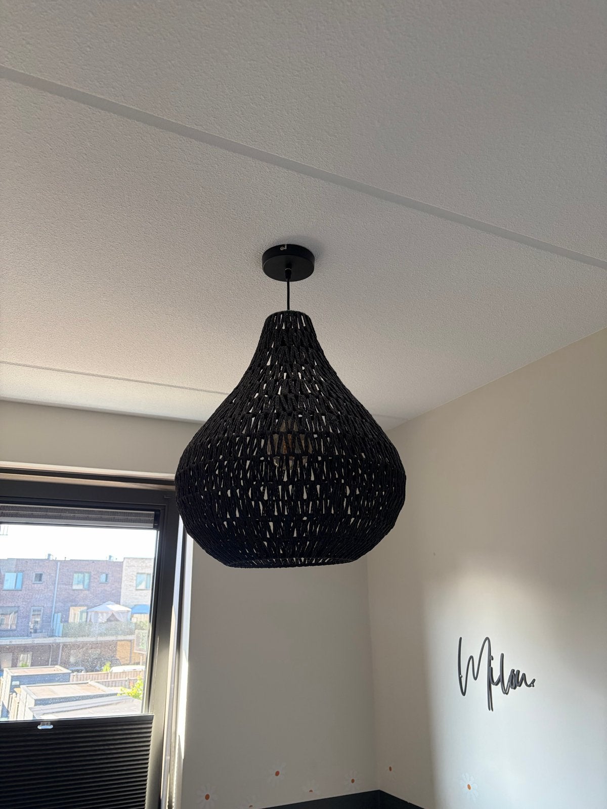 Zwarte hanglamp Lina Drop - hele goede staat, Ophalen
