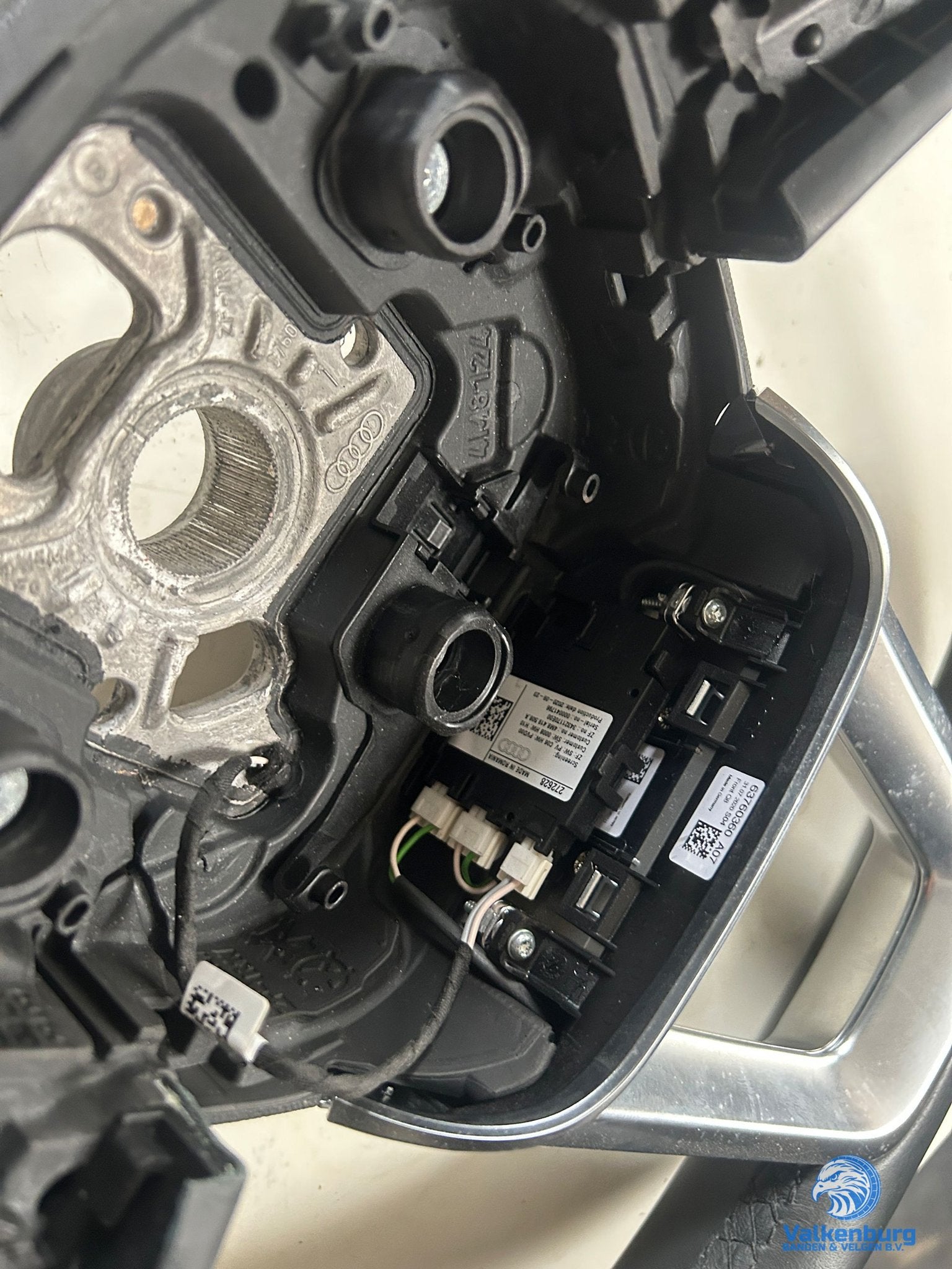 Originele Audi A4 S4 Q4 Q5 Q7 Q8 leder stuurwiel stuurbedien, Gebruikt, -, -, Ophalen of Verzenden