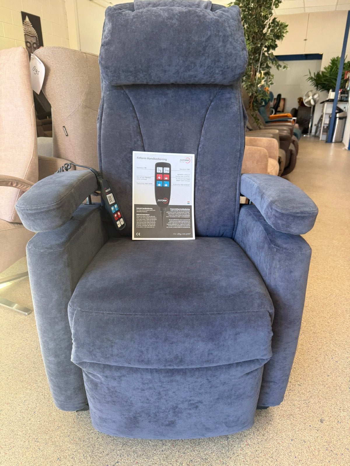 Fitform sta op stoel relax fauteuil extra rugondersteuning