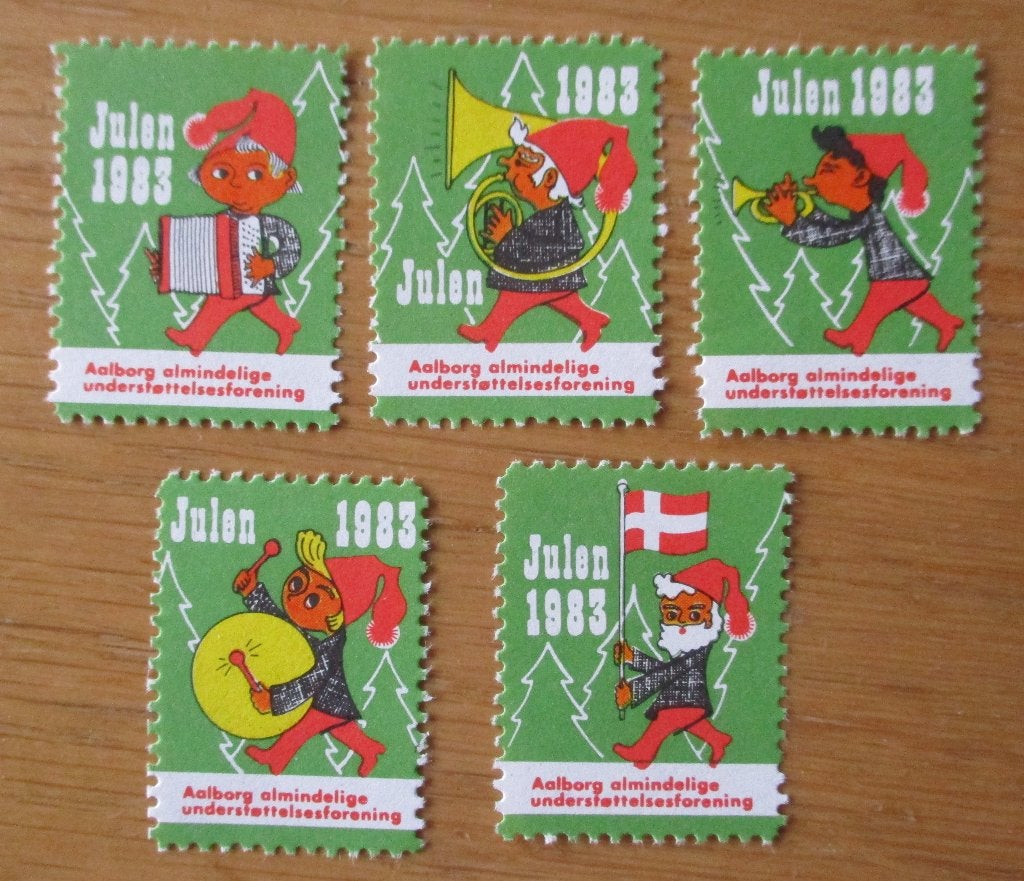 Denemarken Aalborg, serie Kerstzegels 1983, Ophalen of Verzenden, Denemarken, Postfris
