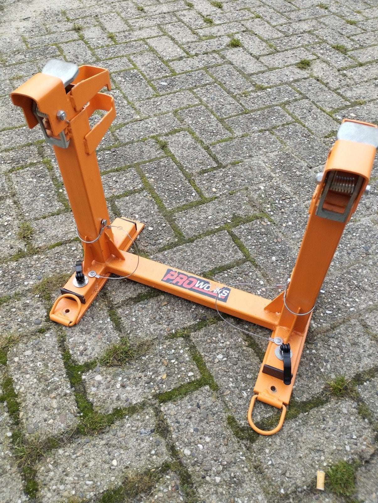 Proworks Motorfiets Voorwielklem / Transportstandaard, Ophalen, Gebruikt