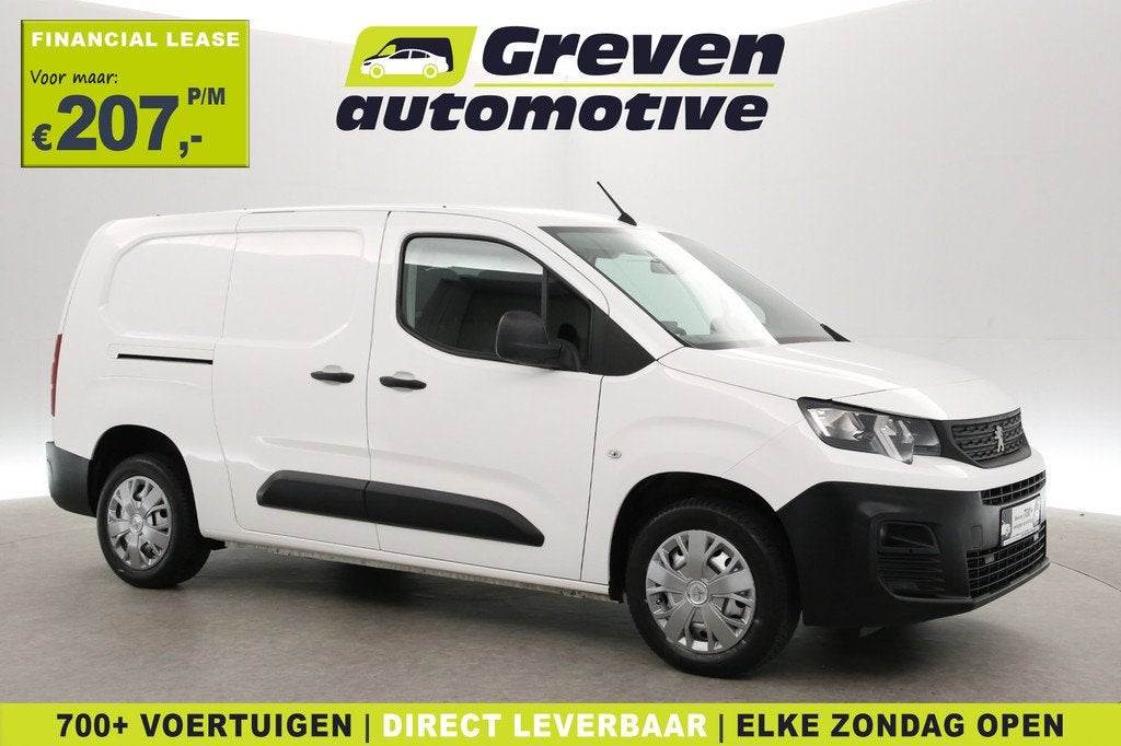 Peugeot Partner 1.5 BlueHDI L2 | 102PK | 3 Zits | Airco | Cr, Voorwielaandrijving, Stof, Gebruikt, Euro 6