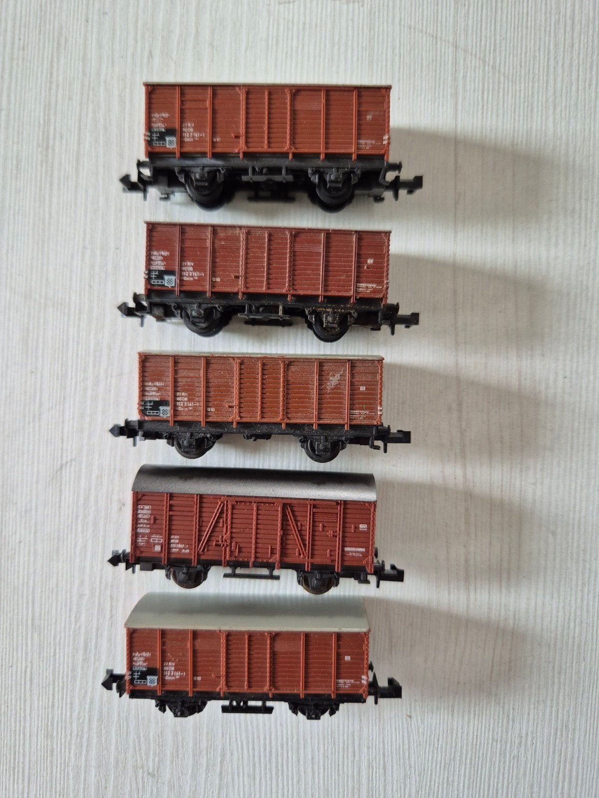 15 N-spoor gesloten goederenwagons, Ophalen of Verzenden, Gebruikt, Gelijkstroom, Wagon
