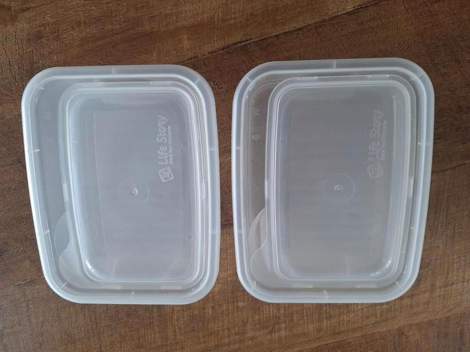 Gratis containers om eten in te bewaren, Ophalen