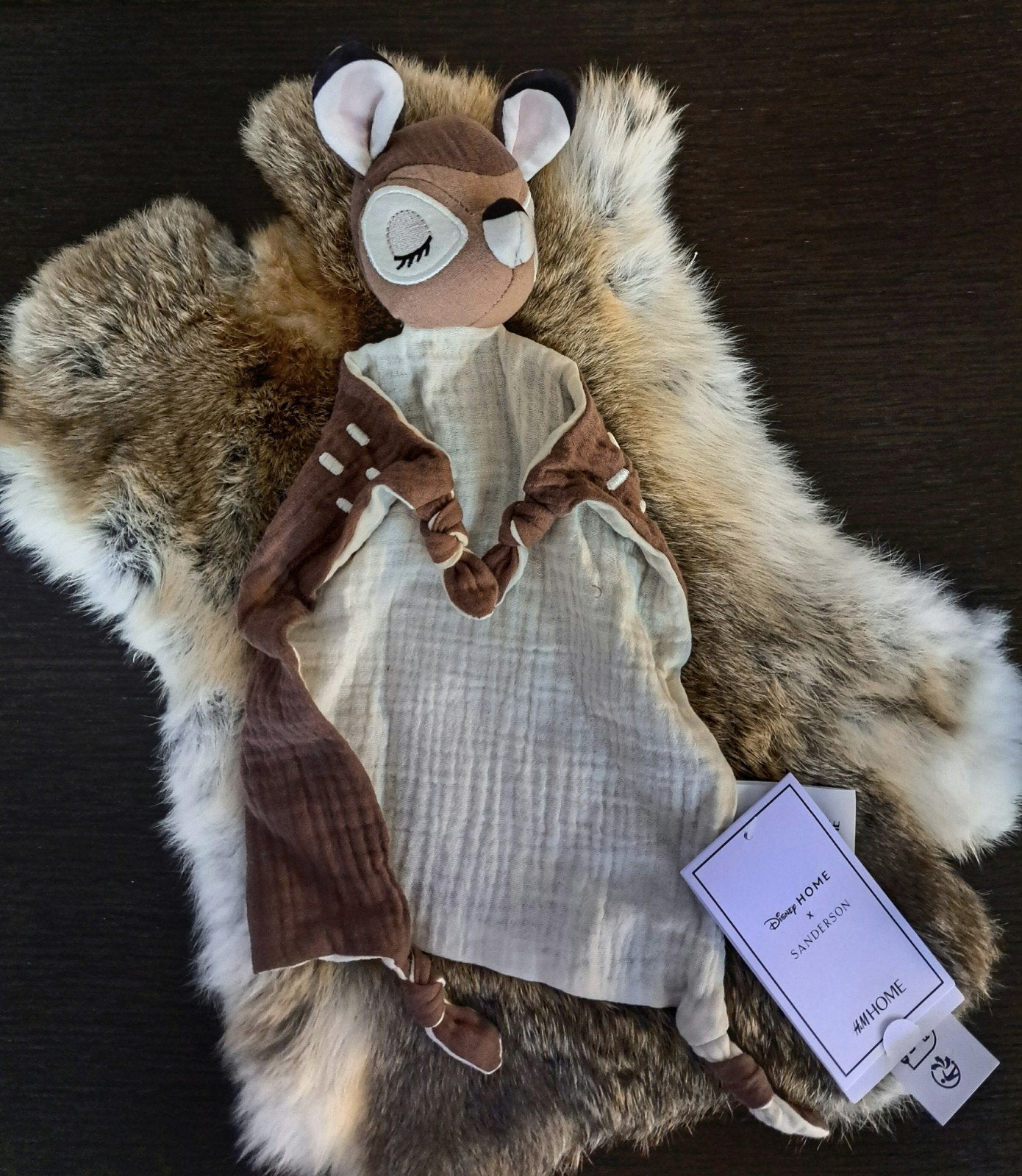 Knuffeldoek Bambi / Hydrofieldoek van katoenen mousseline, Ophalen of Verzenden, Nieuw, Overige typen