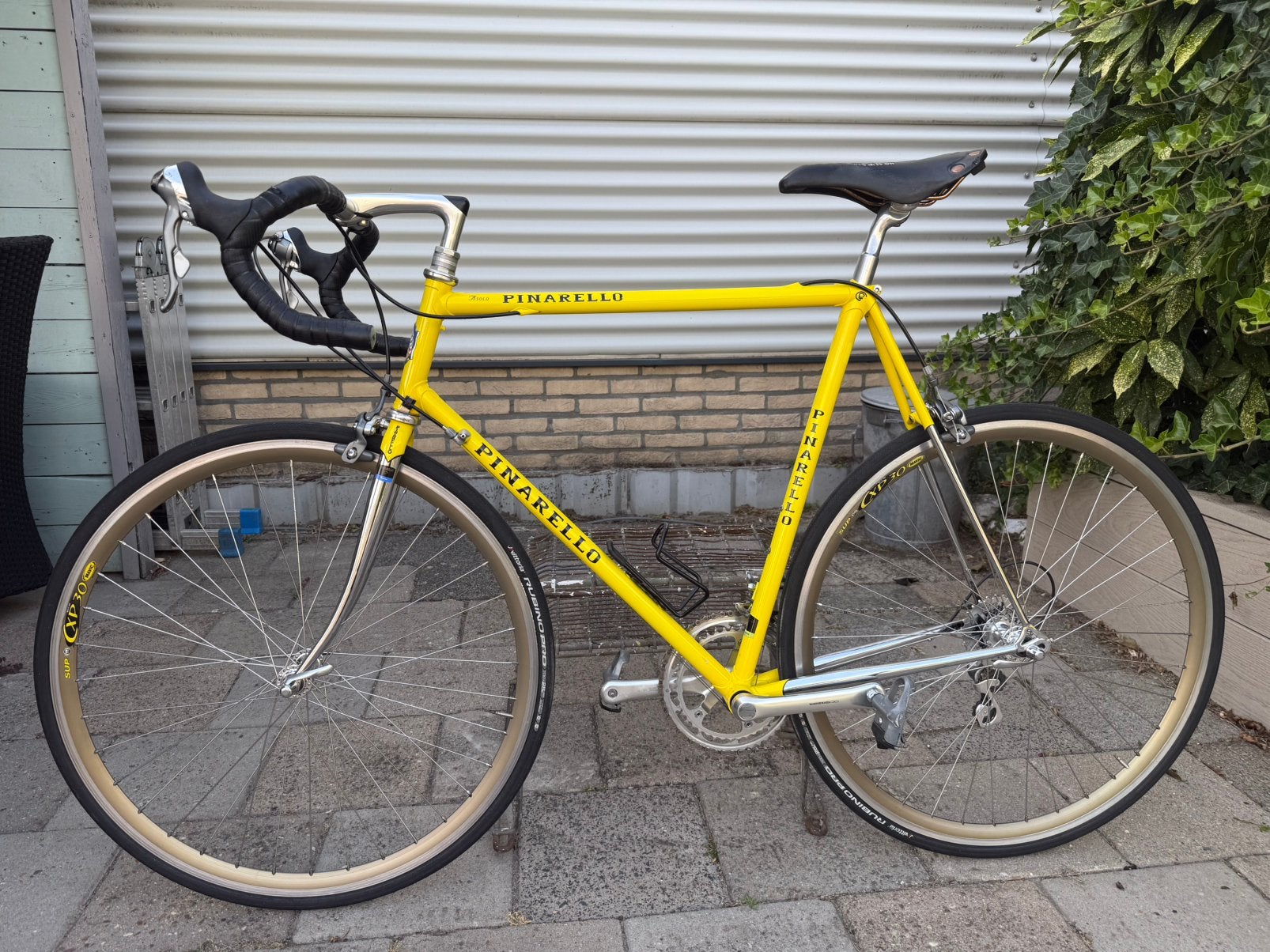 zeer nette platina pinarello asolo 1991/1992, Staal, Velgrem, Zo goed als nieuw, 57 tot 61 cm