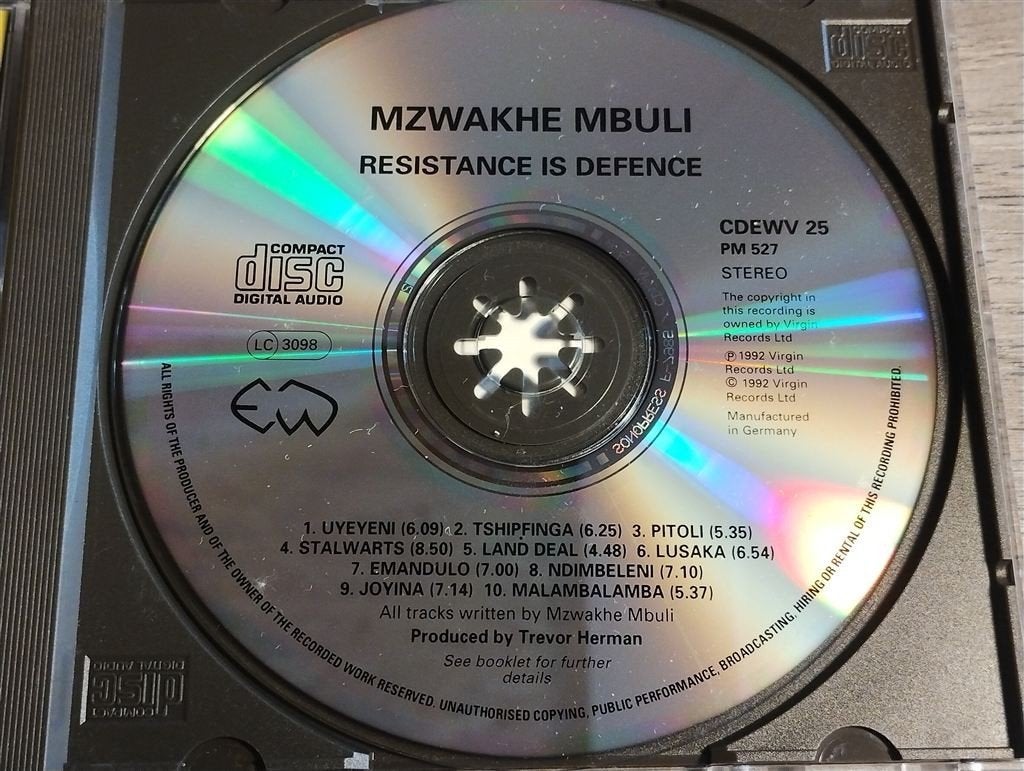 Mzwakhe Mbuli ‎– Resistance Is Defence, Ophalen of Verzenden, Zo goed als nieuw, Afrikaans