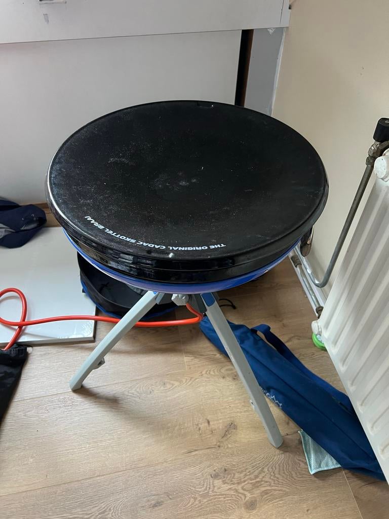 Cadac Skottelbraai met gasaansluiting en draagtas, Caravans en Kamperen, Kampeeraccessoires, Ophalen, Gebruikt