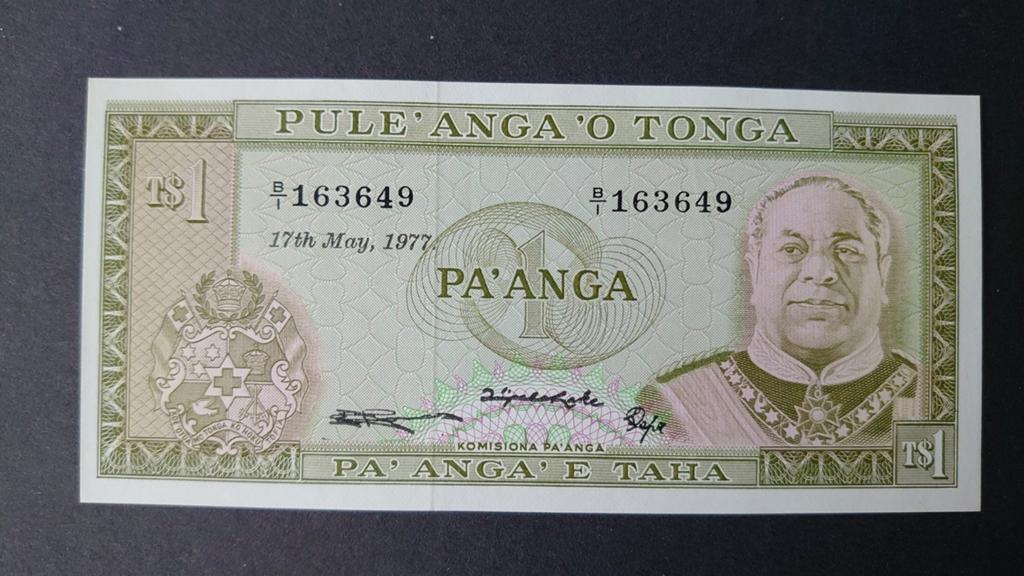 ** Tonga 1 pa'anga 17-05-1977 UNC p19c **, Ophalen of Verzenden, Los biljet