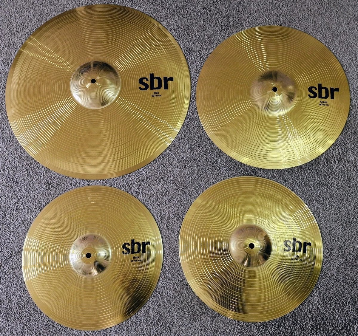 Sabian SBR cymbal set (including bag), Ophalen of Verzenden, Zo goed als nieuw