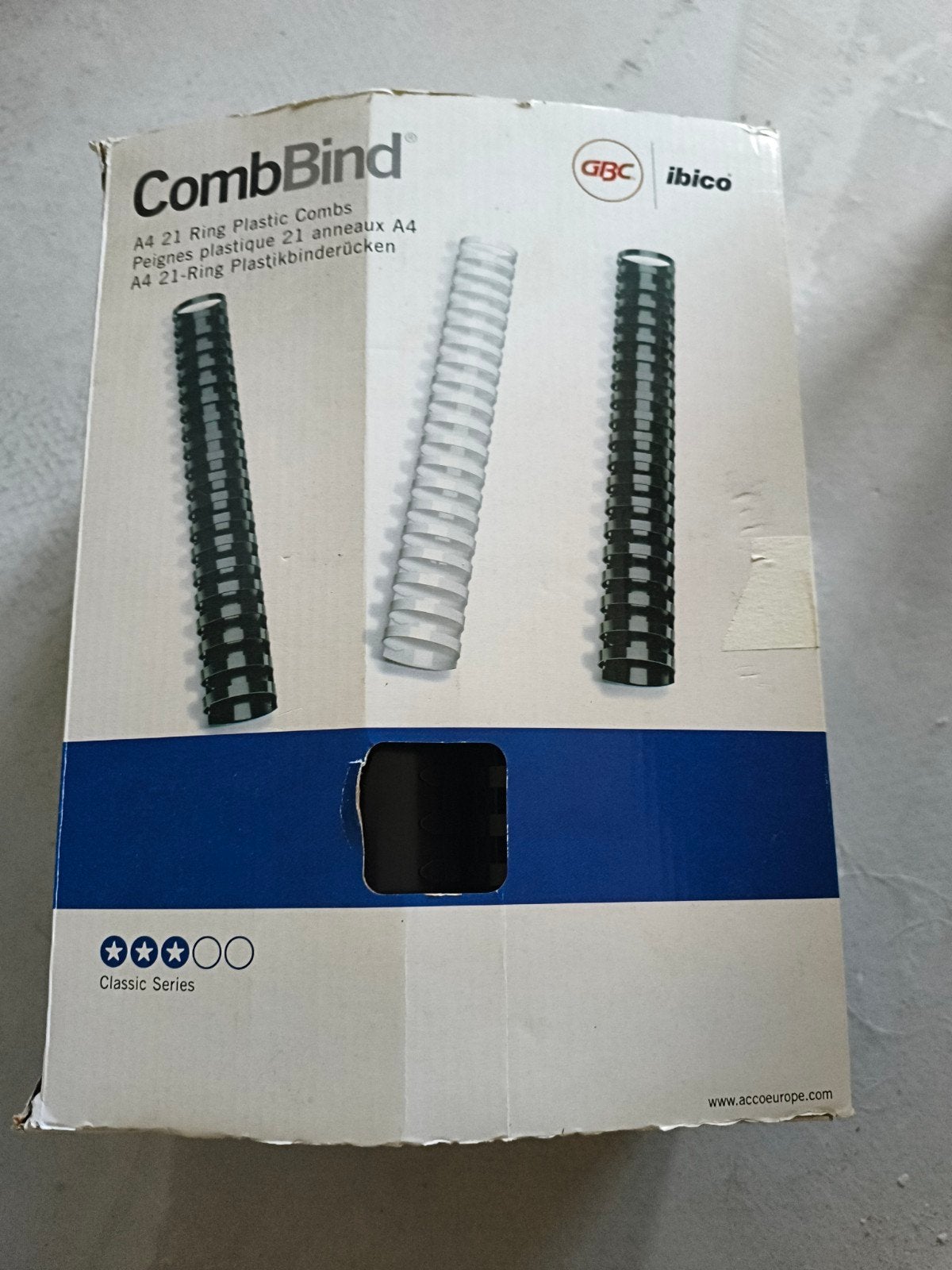 GBC CombBind A4 21-rings plastic bindruggen, 51 mm (40 stuks, Ophalen of Verzenden