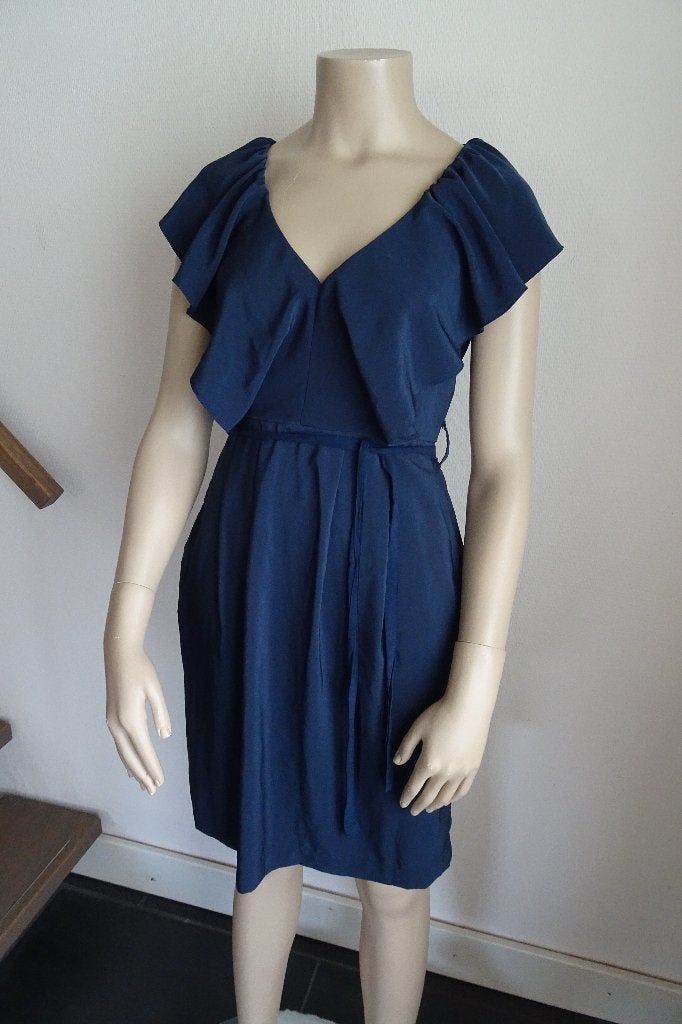 mooie blauwe zomerjurk van H&M maat 34, Kleding | Dames, Jurken, Zo goed als nieuw, Maat 34 (XS) of kleiner, Blauw, Boven de knie