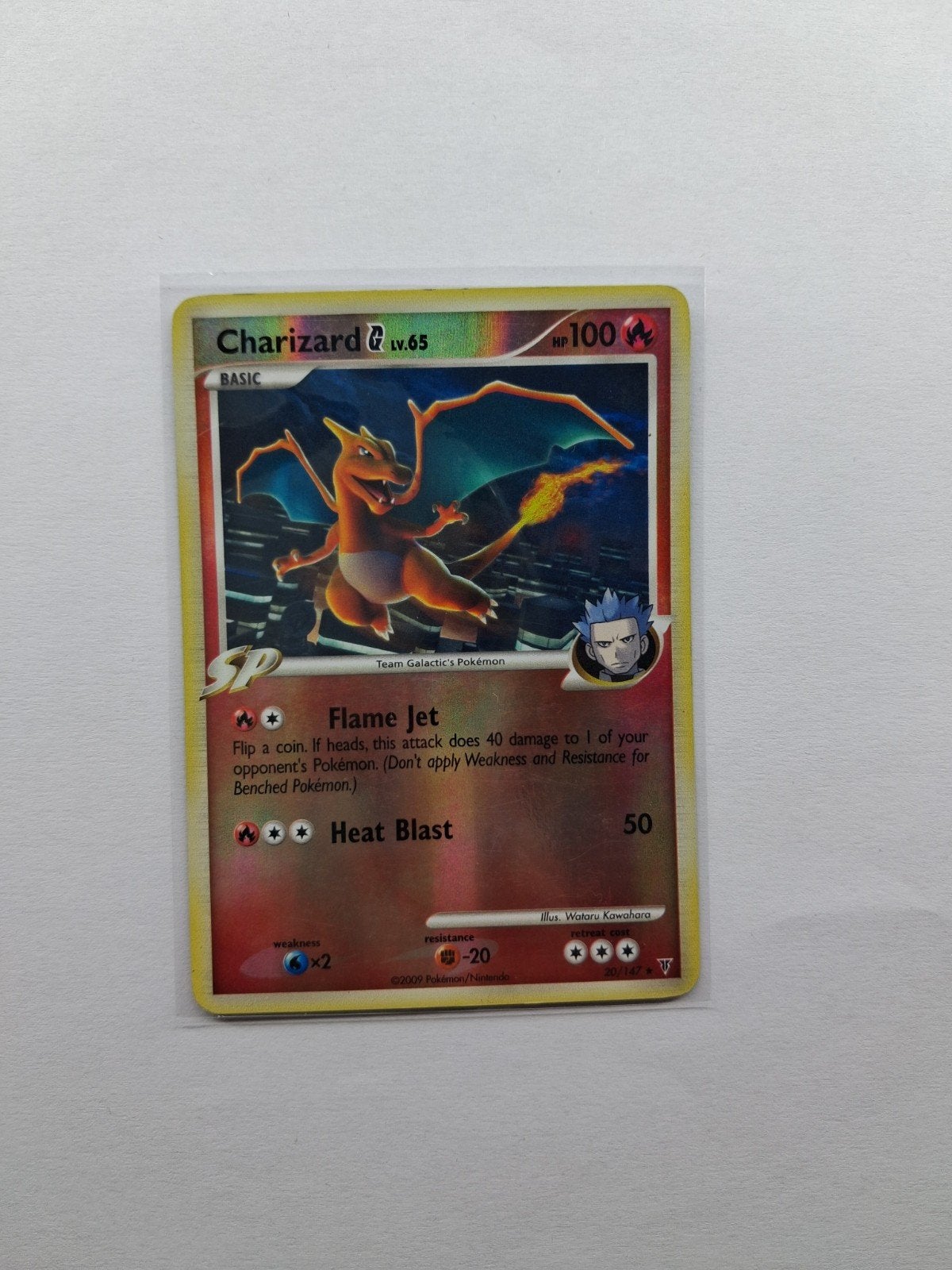 Charizard g  reverse holo pokémon supreme victors, Ophalen of Verzenden, Gebruikt