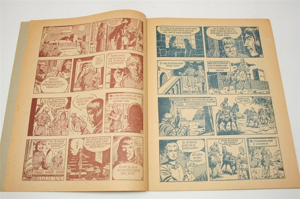De Rode Ridder, 3 Huurlingen — Vandersteen — 1e druk 1969, Eén stripboek, Ophalen of Verzenden, Gelezen