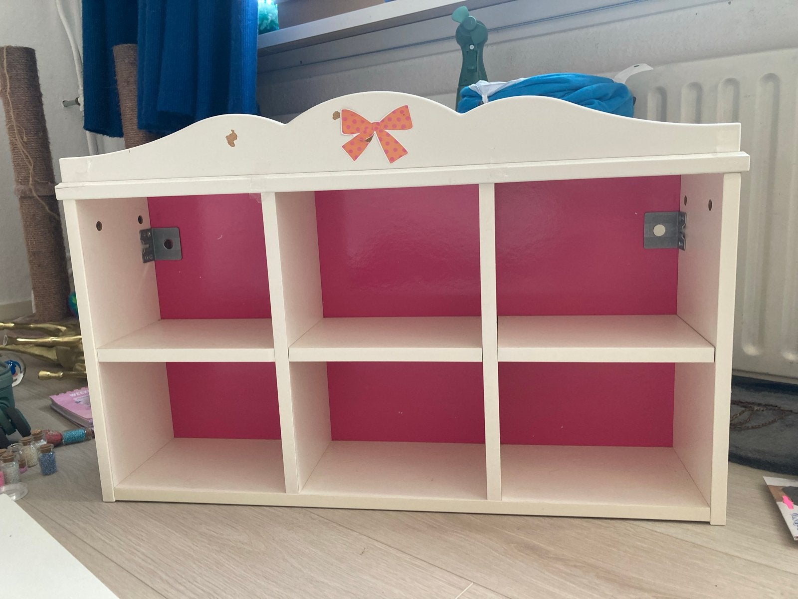 Leuk kinderwandrekje met roze accenten, Huis en Inrichting, Ophalen, Met plank(en), Gebruikt, Minder dan 150 cm